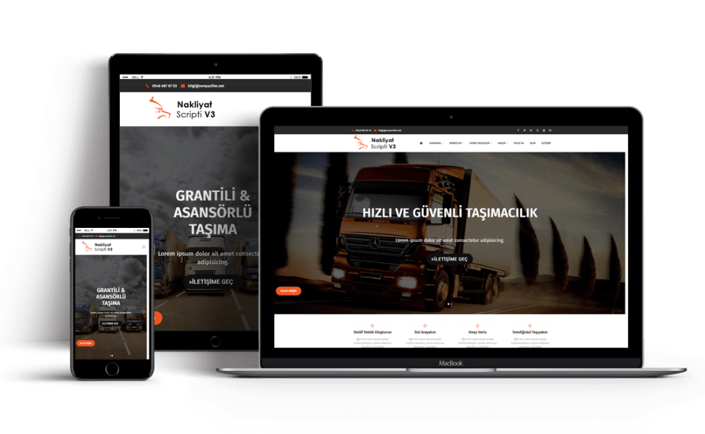 Nakliyat V3 Web Tasarım Scripti 