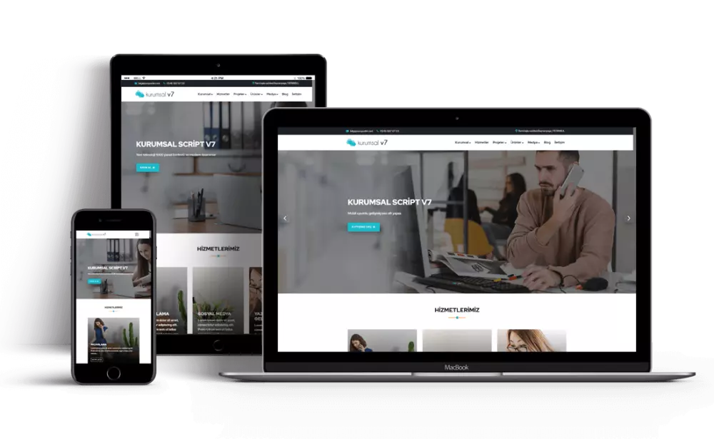 Kurumsal Firma Web Tasarım V7 