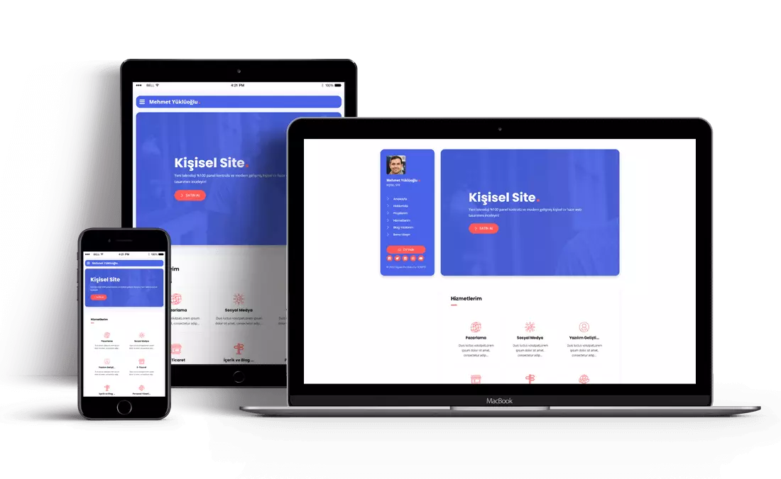 Kişisel Site Web Tasarım 
